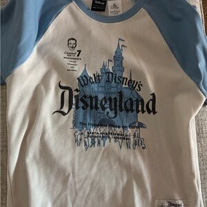 Disney Her Universe Disneyland Tee - Blue and White, NWT, Size XL